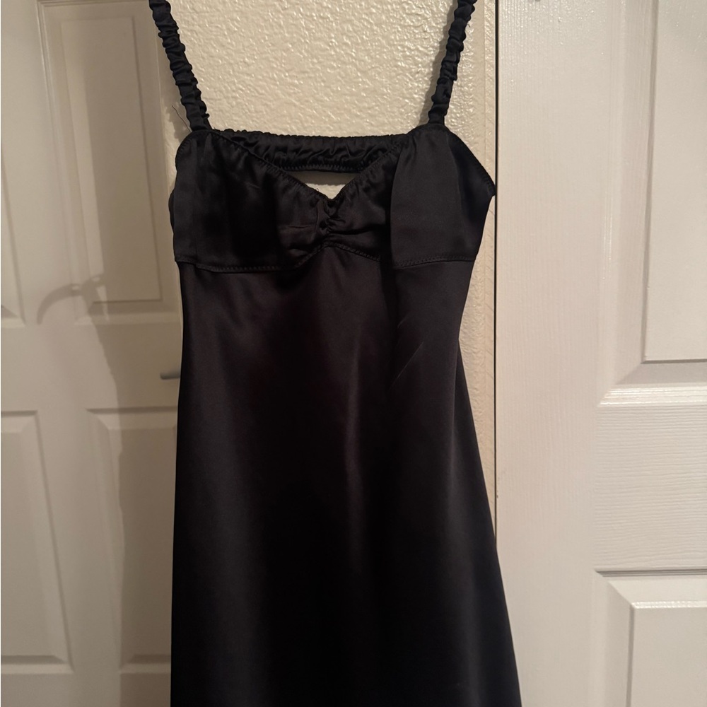 Zara Black Ruched Dress